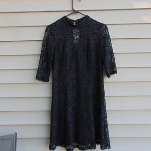 Womens Black Lace Boho Dress by Amy Byer Size 9 Gret condition
